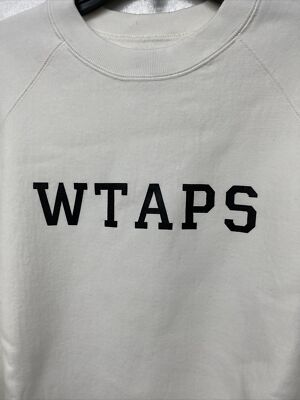 WTAPS Crewneck Design Collage Sweatshirt Logo-Print Cotton WTAPS Crewneck Design Collage Sweatshirt Logo-Print Cotton