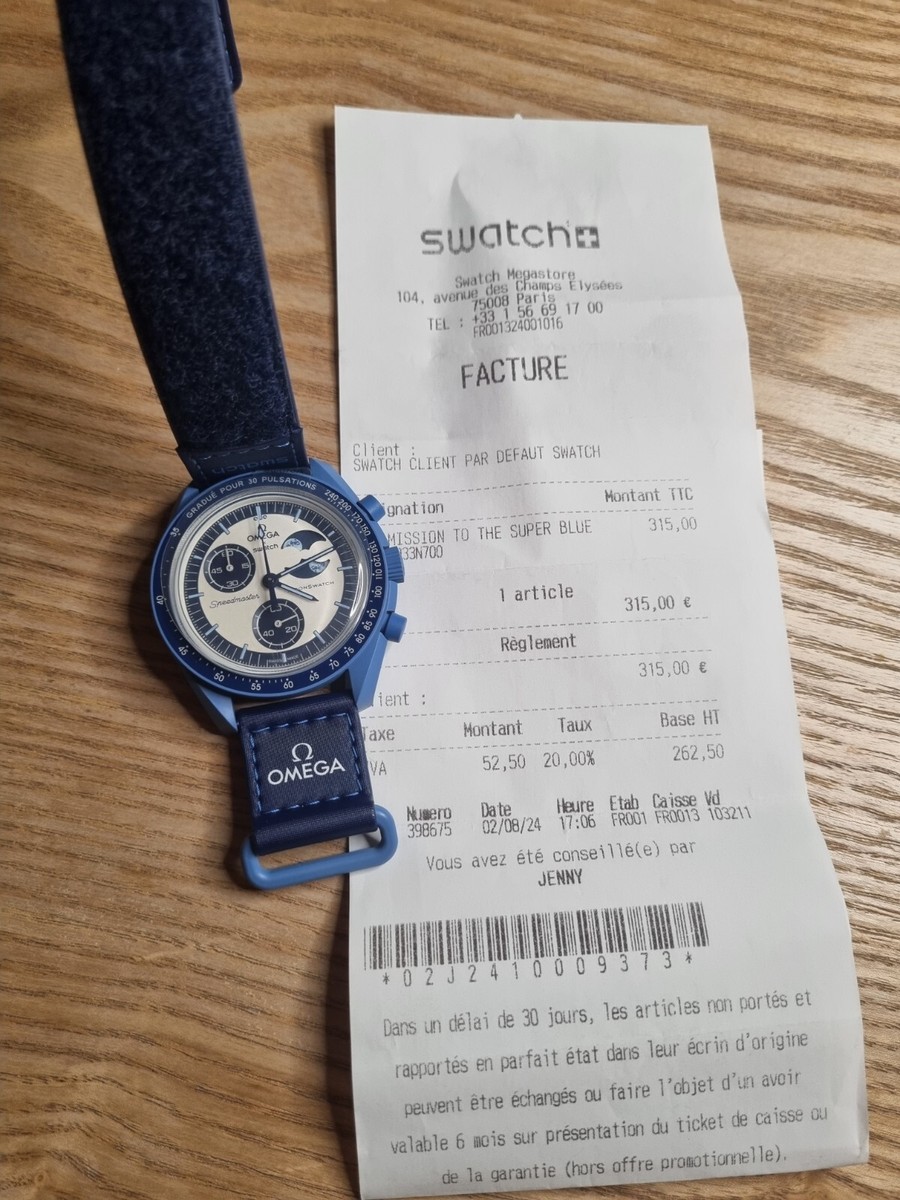 Swatch x OMEGA Mission to The Super Blue Moonphase Blue Swatch x OMEGA Mission to The Super Blue Moonphase Blue