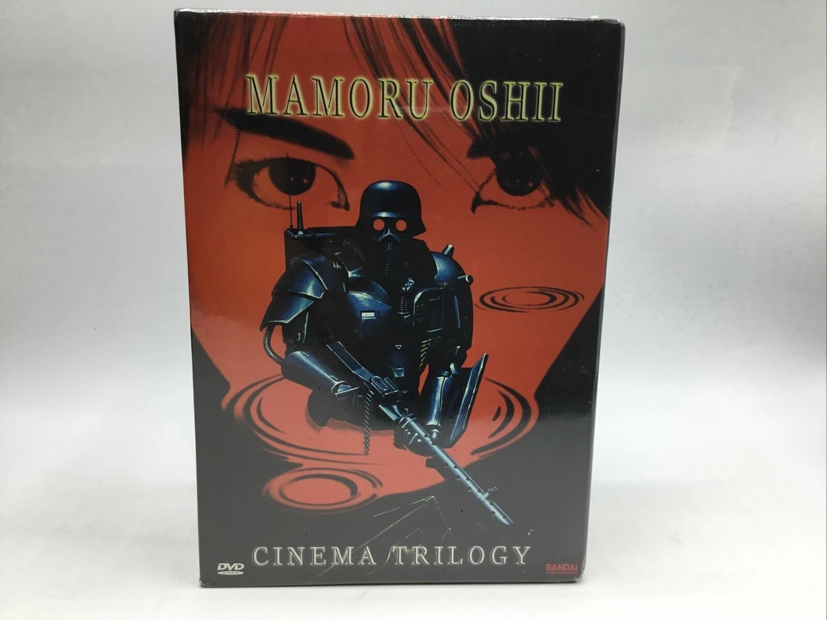 Mamoru Oshii Cinema Trilogy 4 Disc 3 DVD + Soundtrack CD Complete Box Set Bandai