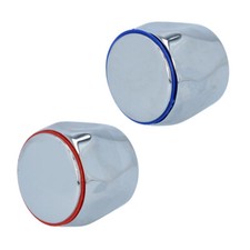 Wasserhahn Knopf Oberteil Chrom Hahn 1/2'' Metall Armatur Fünfeck NEU