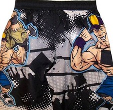 WWE John Cena Cartoon SWIM TRUNKS New Childs 4-5 XSmall 6-7 Small BOY SHORTS
