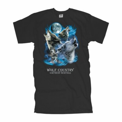 T-Shirt Wolf Country - Northern Heritage American Shirt USA fashion (ASH0011)