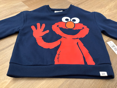 NWT Baby Gap Sesame Street ELMO Fleece Sweatshirt Pants Outfit Set 5 Years Navy - Picture 5 of 24