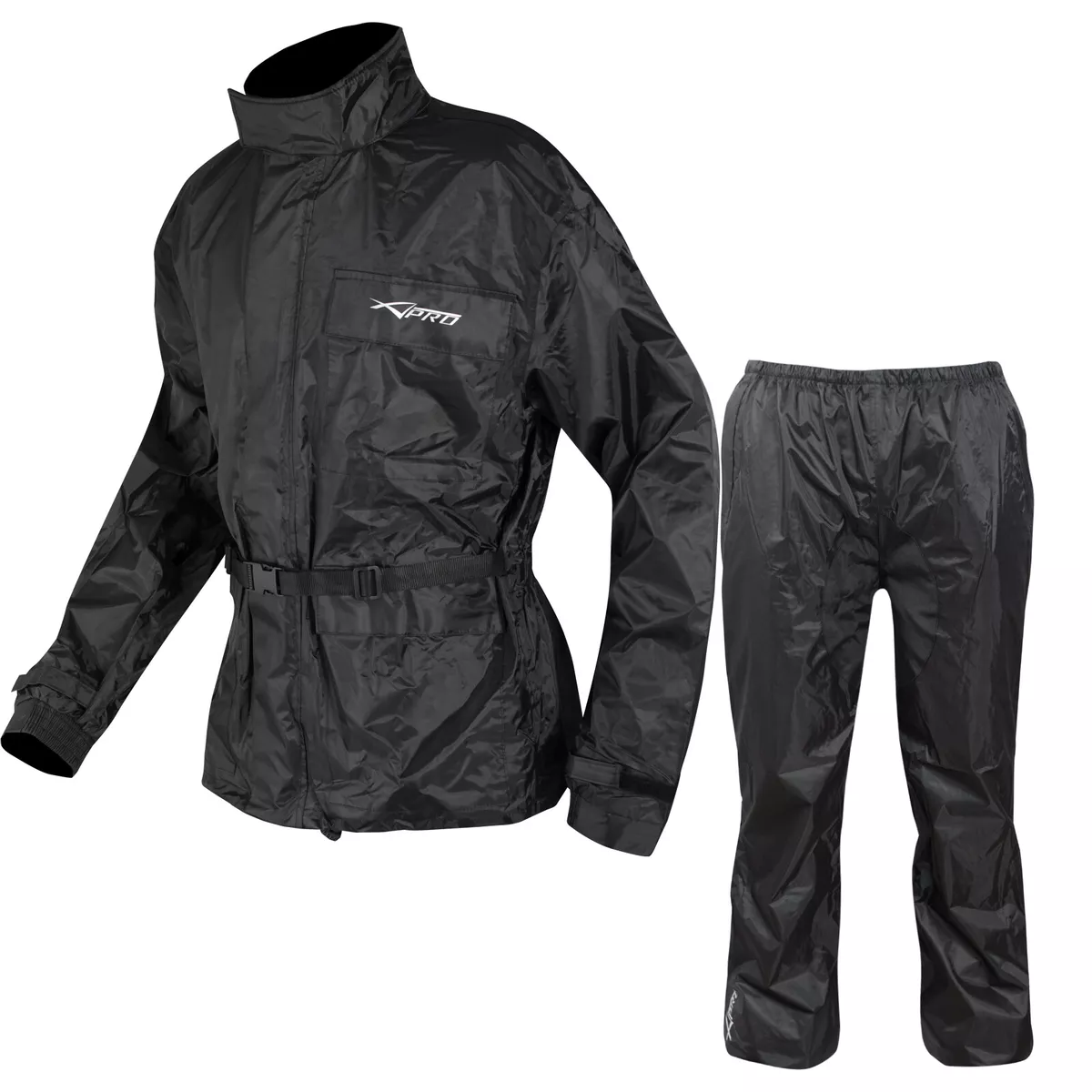 Waterproof Motorbike Motorcycle Over 2 pc Rain Suit Trouser Jacket
