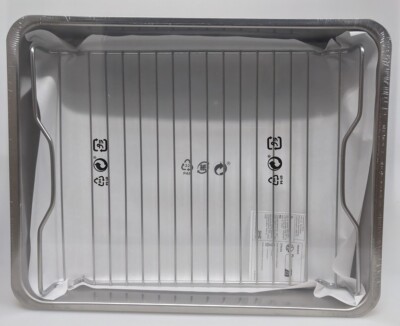 Koncis Ofenform mit Rost, Edelstahl 40x32cm Grill Auflaufform Bräter Schale NEU