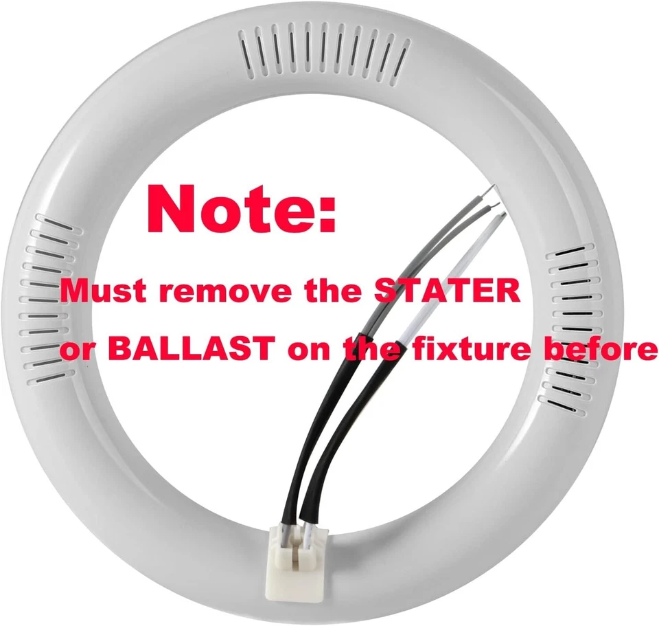 2 PACK T9 FC8T9/CW LED Circline Light Bulb 8 Inch 1800LM LED Circular Light 14W - Image 4 of 4