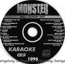 MALE COUNTRY MONSTER HITS KARAOKE CD G Vol-1096 TIM McGRAW NEW IN WHITE SLEEVES