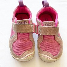 Plae Ty Pink Silver Sneaker size 6.5