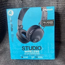 JLab Studio Wireless Headphones, Bluetooth, Black