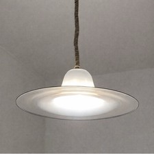 Lampadario Sospensione Vetro Murano LEUCOS Originale Anni 70 – Design R. Toso