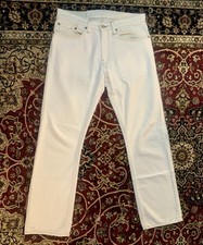 Levi’s x Brooks Brothers 514 31 x 30 Made in USA White Jeans