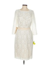 Encore by Watters Women Ivory Cocktail Dress 8