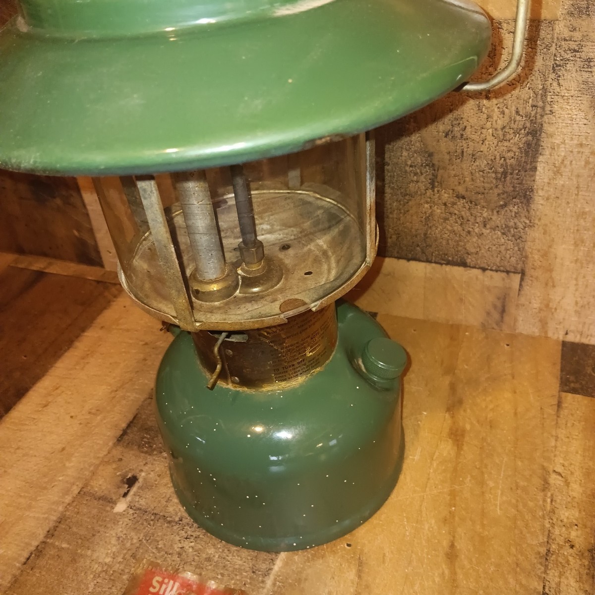 Vintage Coleman 228H Dual Mantle Big Hat Lantern 1974 Not Tested w