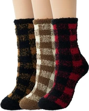 Fuzzy Socks Women Winter House Slipper Sock Cozy Thick Warm Sleeping Socks Si...