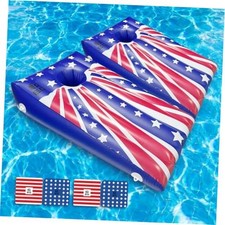 Pool Cornhole Game Inflatable Floating Bean Bag Toss Game Toy, Summer Pool