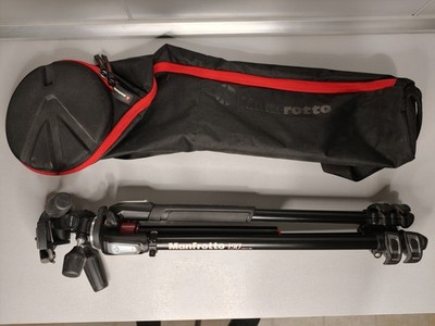Manfrotto 190 MT190XPRO3 mit 804RC2, MBAG80N Tasche Dreibeinstativ 3-Wege-Neiger