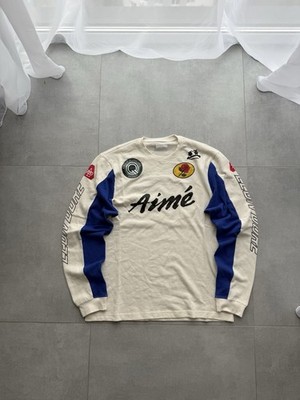 Aime Leon Dore Moto Mesh Long Sleeve top, Size L rare avantgarde hype y2k