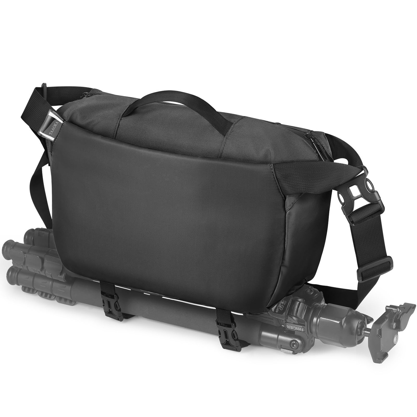 Waterproof Camera Sling Bag Tripod Holder DSLR SLR Mirrorless Shoulder Black