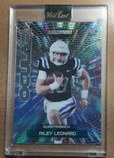 Wildcard Leaf Football 1/1 low #u pick choose Bowers Nabors Adams Young St Brown
