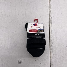 Champion Socks Kids Small 10.5K-4Y Multicolor Mid-Crew 3 Pairs Striped Cushioned