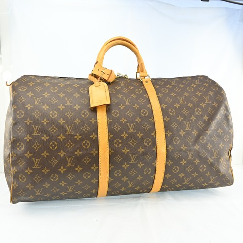 Authentic LOUIS VUITTON Keepall 60 Monogram Canvas Duffel Bag R3821YS802