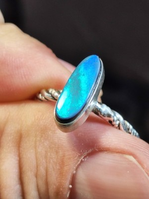 australischer opal ring silber 925 australia
