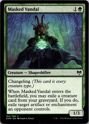 Masked Vandal 184 Common Kaldheim MTG Near Mint