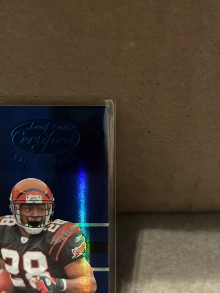 2005 Leaf Certified Materials - Corey Dillon #125 Mirror Blue /50 - Image 4 of 4