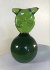 VINTAGE BLENKO GLASS SCULPTURE PAPERWEIGHT 711c OWL JOHN NICKERSON