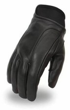 SHADOW - MEN'S MOTORCYCLE LEATHER GLOVES FI158GEL SIZE LARGE