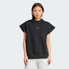 adidas women Soft Lux Loose Sleeveless Hoodie