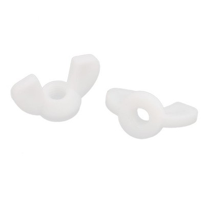 2pcs Female Thread M6 Diameter Butterfly Lon Fin Nut for DIY