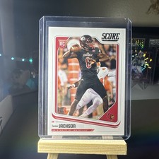 2018 Panini Score Lamar Jackson RC #352 Baltimore Ravens Rookie Card. rookie card picture