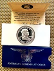 AMERCA'S LEGENDARY COINS Franklin Half Dollar 2 Ozs, .999 fine Silver
