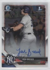 2018 Bowman Draft Chrome Draft Pick Auto Josh Breaux #CDA-JBR Auto 0c6