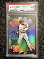 1997 Skybox E-X2000 Juan Gonzalez A Cut Above #5 Rangers PSA 9 Mint