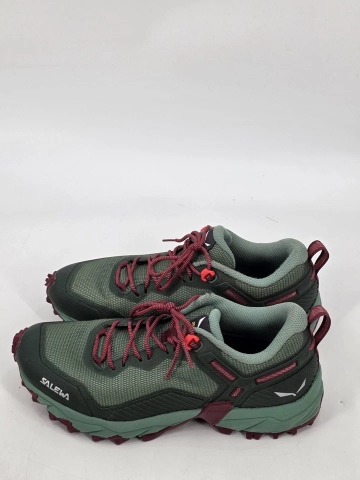 Salewa WS Ultra Train 3 Speed Hiking Trail 跑步绿色鞋女式 6 码 — 第 3/4 张图片