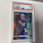 Drake Maye 2024 Panini Prizm Silver Prizm  Rookie Card RC PSA 9 #329 Patriots