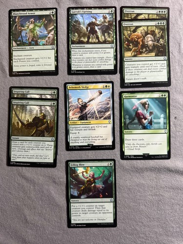 MTG Green Spell Lot 9 Foundations Final Fantasy Overrun Harmonize FDN FIN