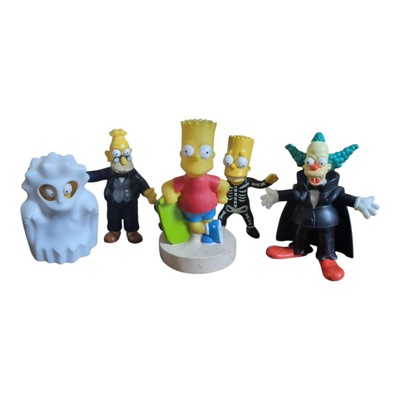 5x The Simpsons Figuren Halloween Burger King Konvolut RARITÄT Bart Homer Lisa