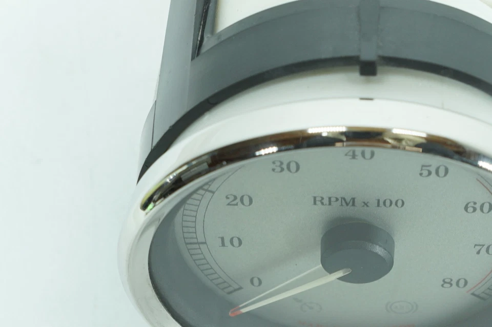 Cuadro de instrumentos calibre tacómetro 11 Harley Touring Road Glide OEM cara plateada Foto 4 de 4