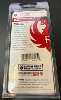 Ruger 90598 10/22 Extended Magazine Latch Release for sale online