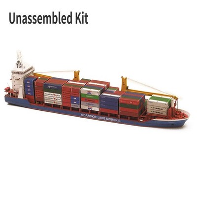 30*22cm 1:400 Scale Gdansk Cargo Ship Model Handmade DIY Model Paper Model a