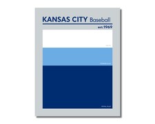 compare to KANSAS CITY ROYALS Baseball Color Swatch Photo 8x10 11x14 16x20