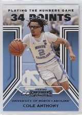 2020-21 Panini Contenders Draft Picks Playing the Numbers Game Cole Anthony 17t2
