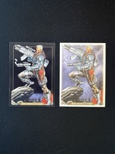 2024 SKYBOX Marvel Masterpieces 92 Platinum #18 CABLE Canvas + Clear Cut
