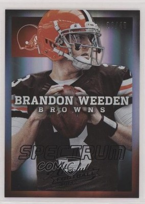 2013 Panini Absolute Spectrum Black 20/49 Brandon Weeden #24 rp9
