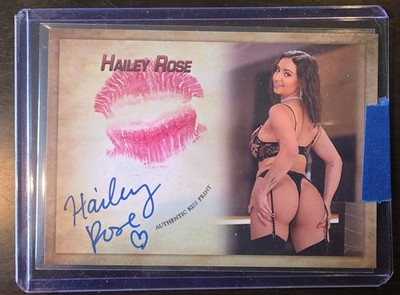 Hailey Rose Autograph Signed Kiss Card Collectors Expo Model 