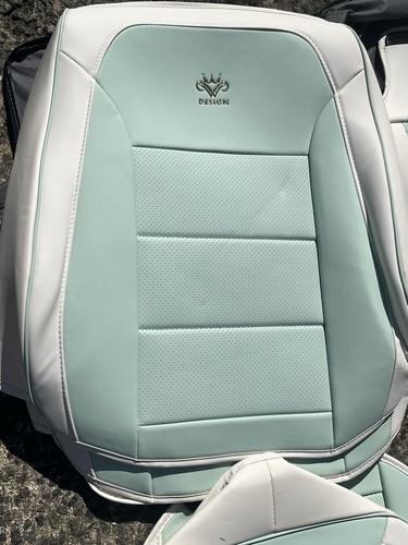 SAINANAR Mint green Car Seat Covers Universal Full Set Accessories High quality - Picture 2 of 23