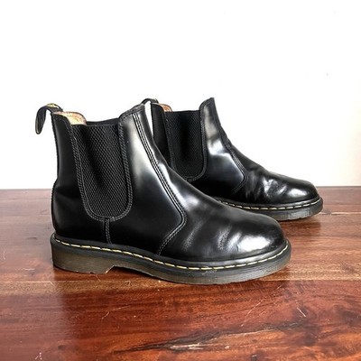 靴 Dr. Martens 2976 CHELSEA BOOTS UK8 Dr. Martens 2976 Chelsea Boot Black Smooth Leather Men Size 7 US